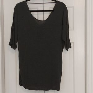 Grey batwing shirt